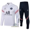 Paris Saint-Germain Trainings Sweatshirt Pak Quarter-zip 2022-23 Witte - Kids